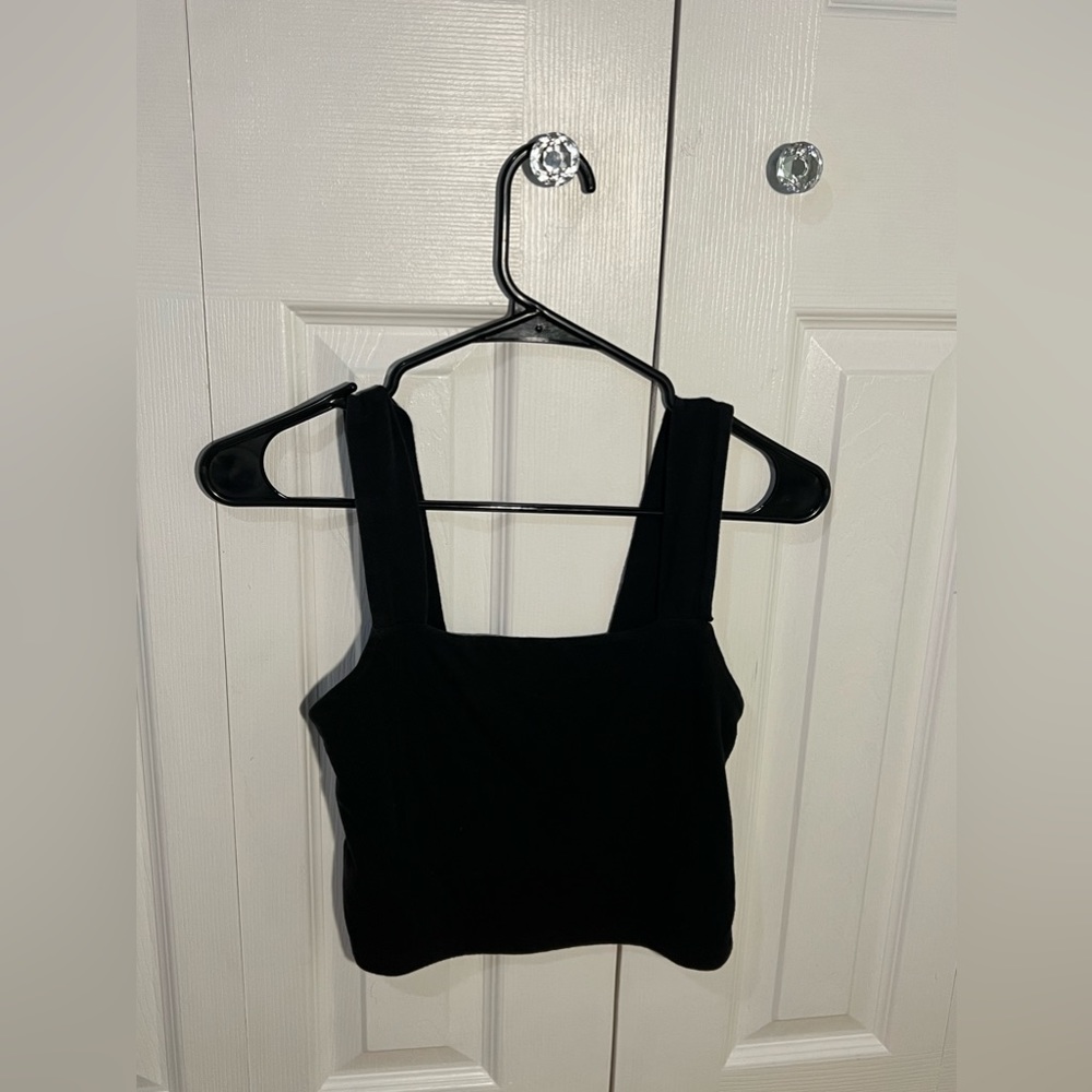 Simple Black crop top